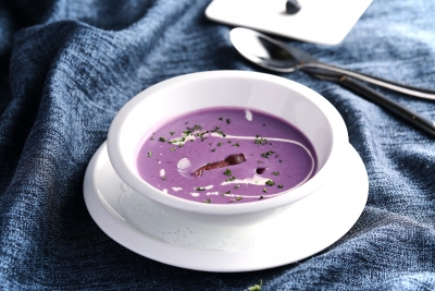 Creamy Purple Potato Soup